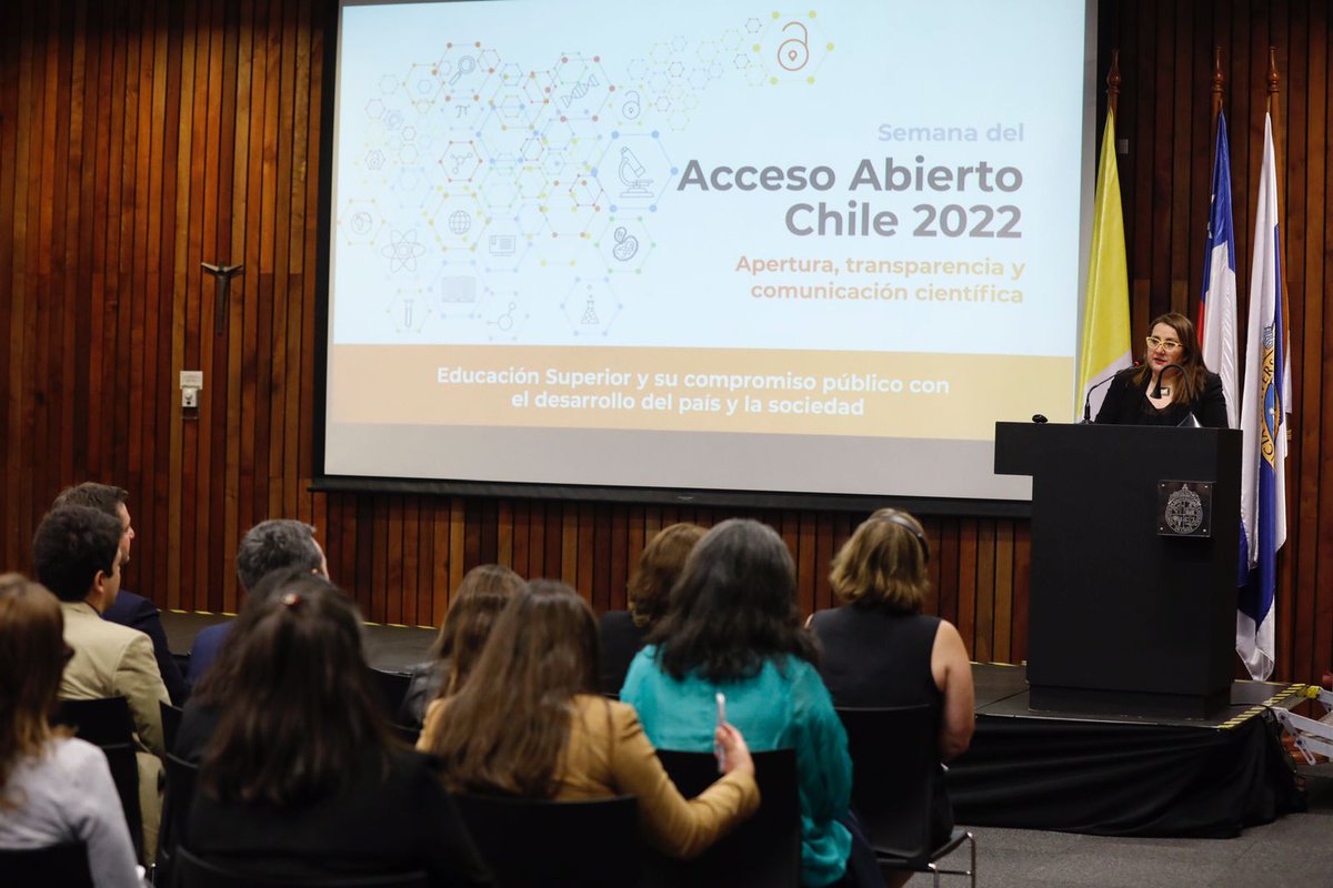 How can we advance in open access and science? Today we started the Open Access Week-Chile 2022 together with four other Chilean universities and international #experts. #OpenAccessWeek2022