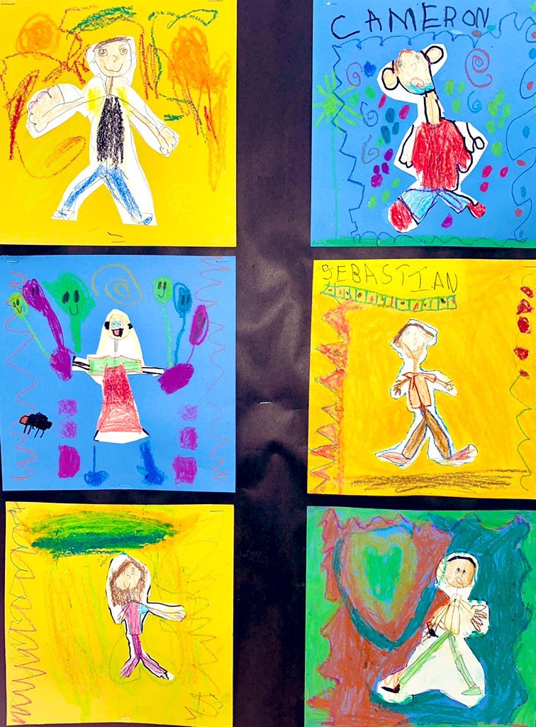 Kindergarten artists drew some amazing people! 🕺🏼<a href="/JeffersonLabs/">Jefferson Labradors</a>
