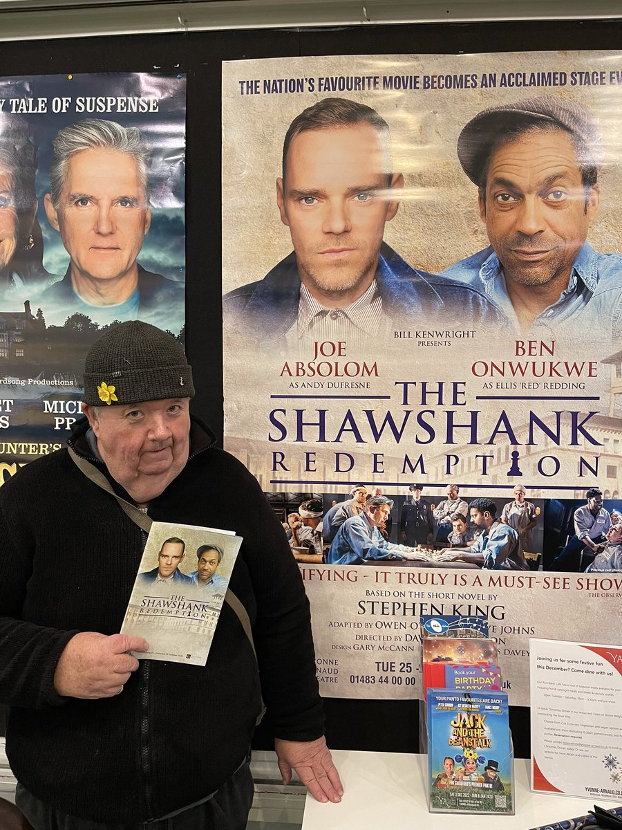 Going to see my Boy, Al in the Theatre tonight. He is playing the lead role  in “The Shawshank Redemption” Proper Job!! i, image size:900x1200