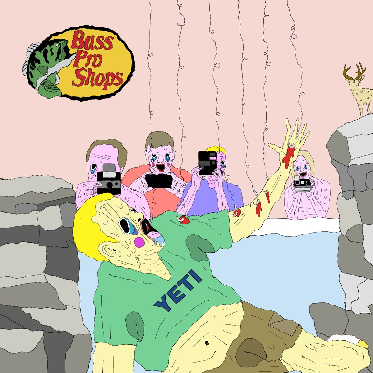 toadswiback's tweet photo. my aunt said my work kind of reminded her of basquiat and I took a prolonged inhale in and long breath out and explained it was pronounced bass pro shops. and she didn’t know what I meant. and I told her “fuckable luxury coolers,” and she still didn’t know. https://t.co/0z9swmGM8z