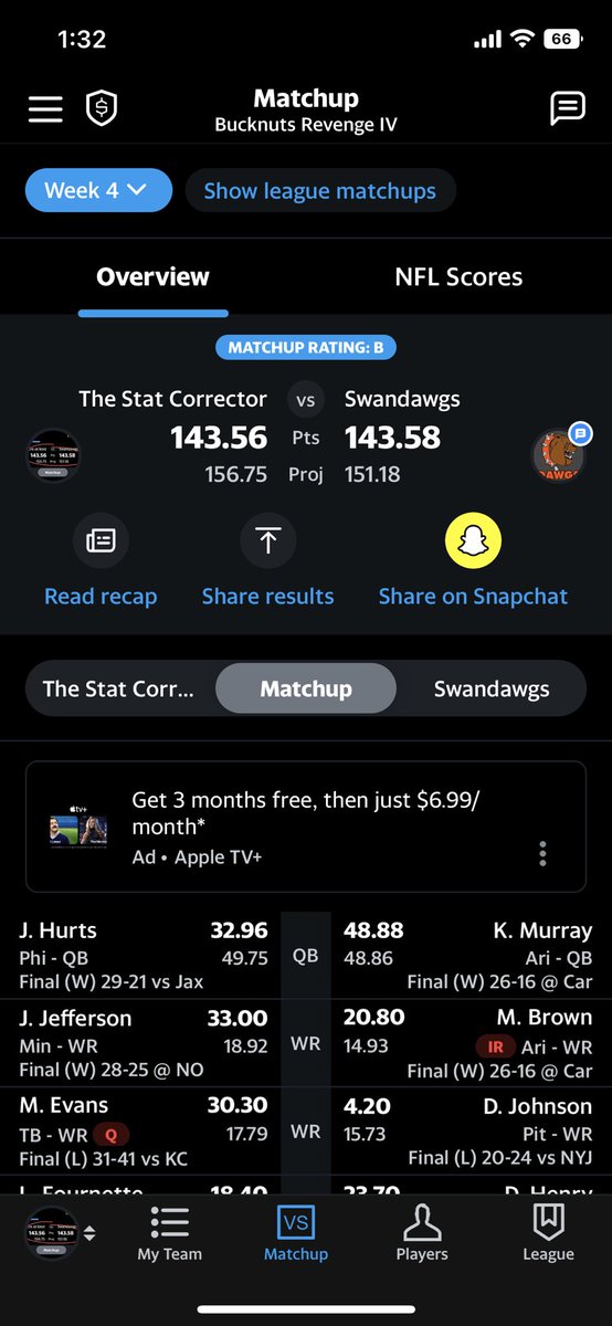 MatthewYokosuk's tweet photo. @brgridiron Back in week 4... still sick to my stomach that I lost this https://t.co/KUWvVWoK07