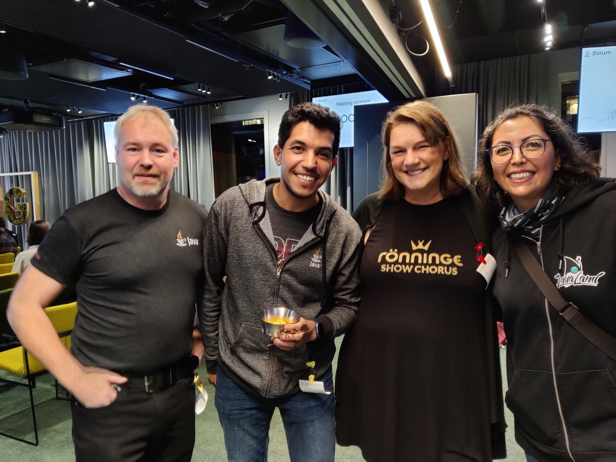 Jfokus's tweet photo. Jforum meetup tonight with Supply chain security and DevOps with a lot of #Jfokus friends #meetup #automation #supplychainsecurity #devopsprinciples https://t.co/wZvh59NgIj