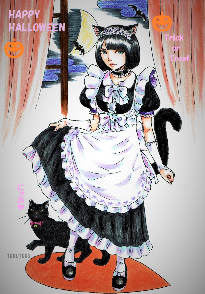 「#ハロウィンイラスト アイライン&amp;血糊無しバージョン #Hallowee」|TEKUTEKUのイラスト