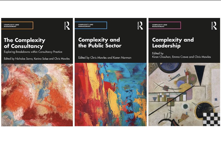 All three new books in the Complexity and Management Series are now out, focussing on #leadership, #consultancy and the #pubiicsector. Find them at Routledge: routledge.com/Complexity-and…