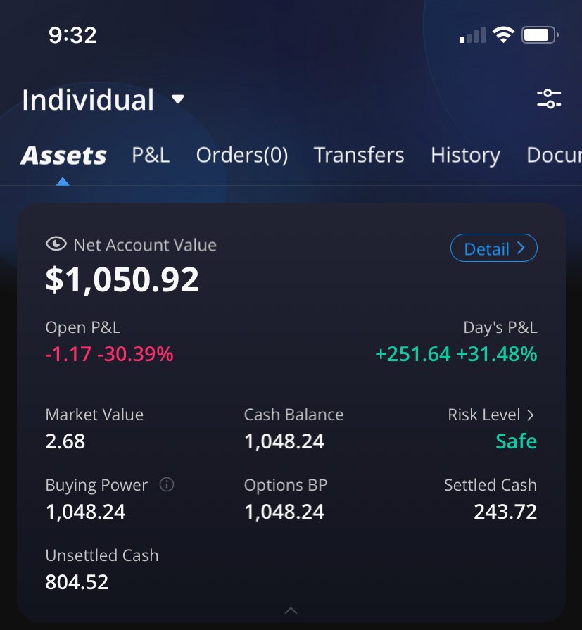 Swung $TLT and $BABA calls 💰. Out all positions for now.