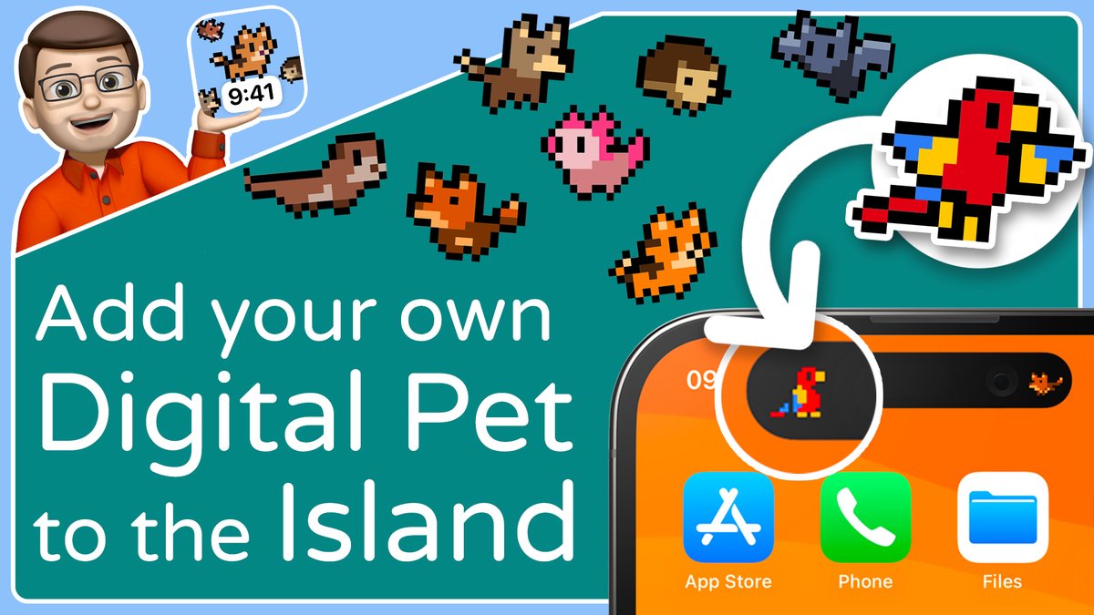 🐈Today I have been obsessed with the new app from @ChristianSelig, Pixel Pals. 🦔It's like having a modern-day Tamagotchi on your iPhone! The Home Screen, Lock Screen and even in the Digital Island! 🦊Of course I had to make a #QuickTips video about it: youtu.be/EyAHvoH6d_o