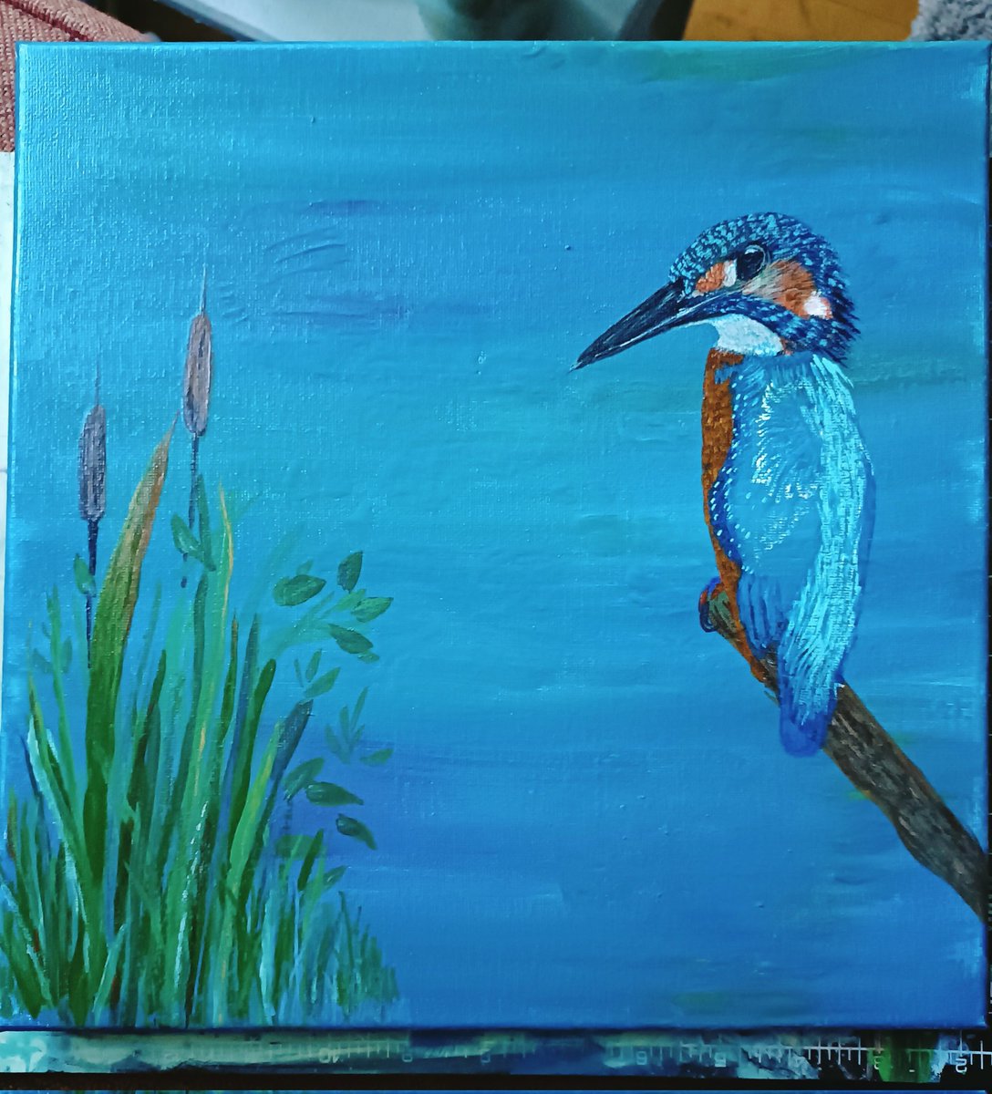 bitsofbtanicals's tweet photo. My latest work in progress.. Absolutely loving the intricacy, the colours against something already blue &amp; the utter beauty of this bird! 

#bitsofbotanicals #artist #modernart #painting #art #artwork #watercolour #mixedmediaart #artcollector #contemporaryart #artgallery https://t.co/PKAuQlbN3a