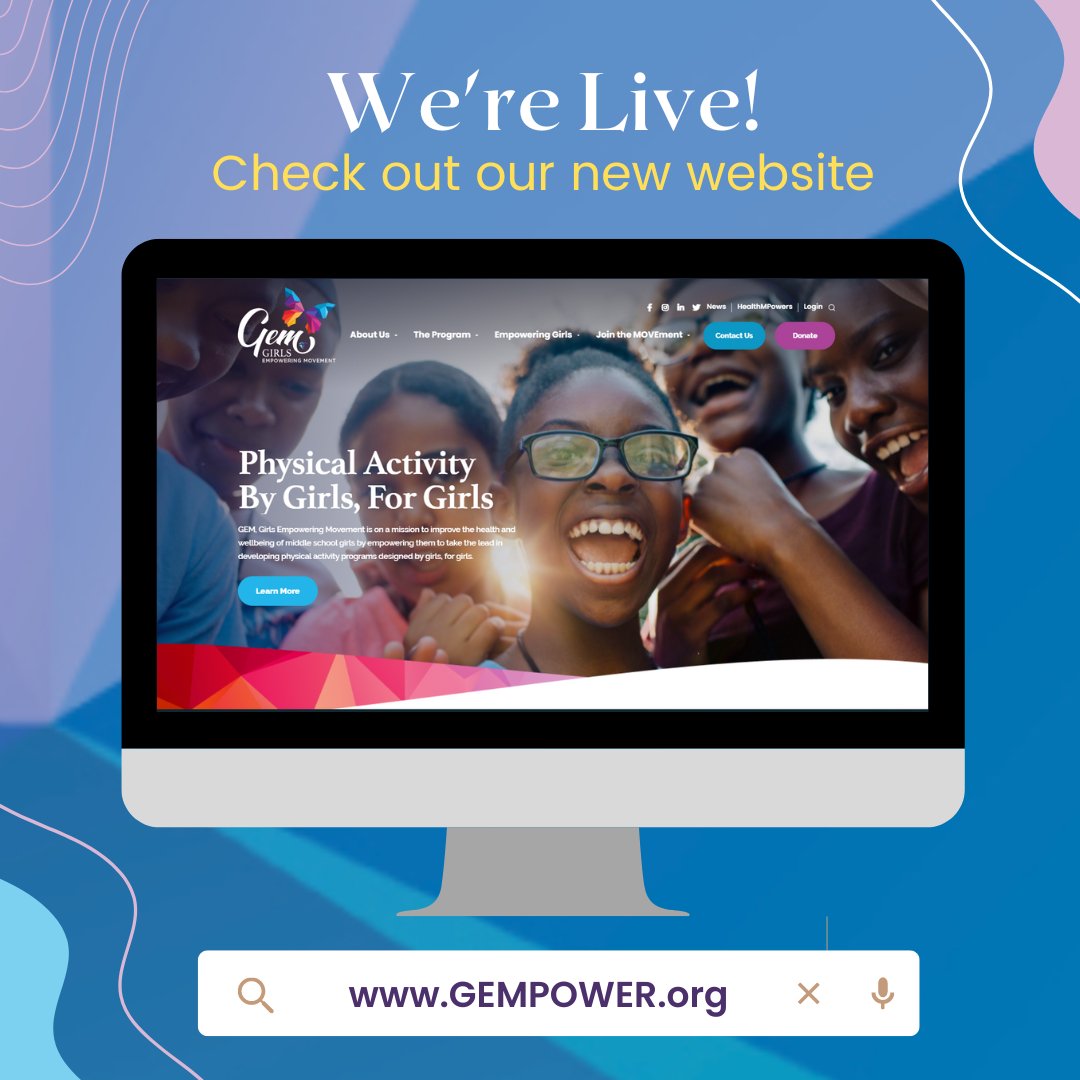 GEM_Georgia_'s tweet photo. Big News.. https://t.co/EEZ46cxbz9 has launched! Check it out to hear from GEM girl leaders, gain access to GEM program resources, and learn how you can join the GEM MOVEment! #gempowerga #empoweringgirls https://t.co/GMFQ3u0bJr