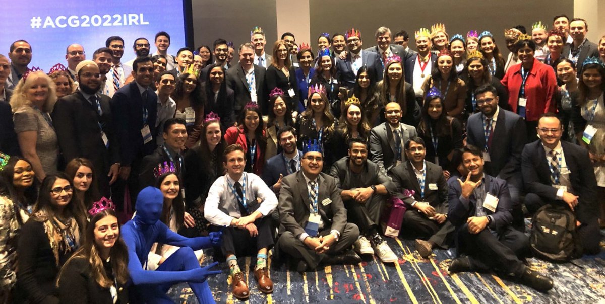 At #ACG2022, we had a #SoMe event to meet those we have networked with on #GITwitter, but may not have met #IRL.  

Had a blast co-chairing this event with @ibdtweets and giving out #influencer awards!  Thank you @ACG, @MedtronicGI and @AustinChiangMD for support! 

🧵 1/3