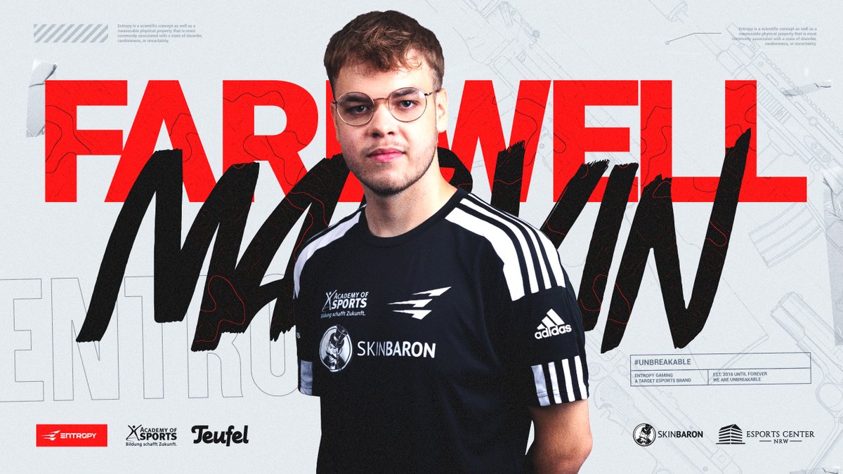 Vielen Dank und alles Gute, <a href="/mvnb0b/">mvN</a>! 👋 Leider trennen sich die Wege von Marvin und Entropy CS:GO. Wir wünschen dir alles Gute für die Zukunft und bedanken uns für deinen Einsatz auf und neben dem Server! #unbreakable