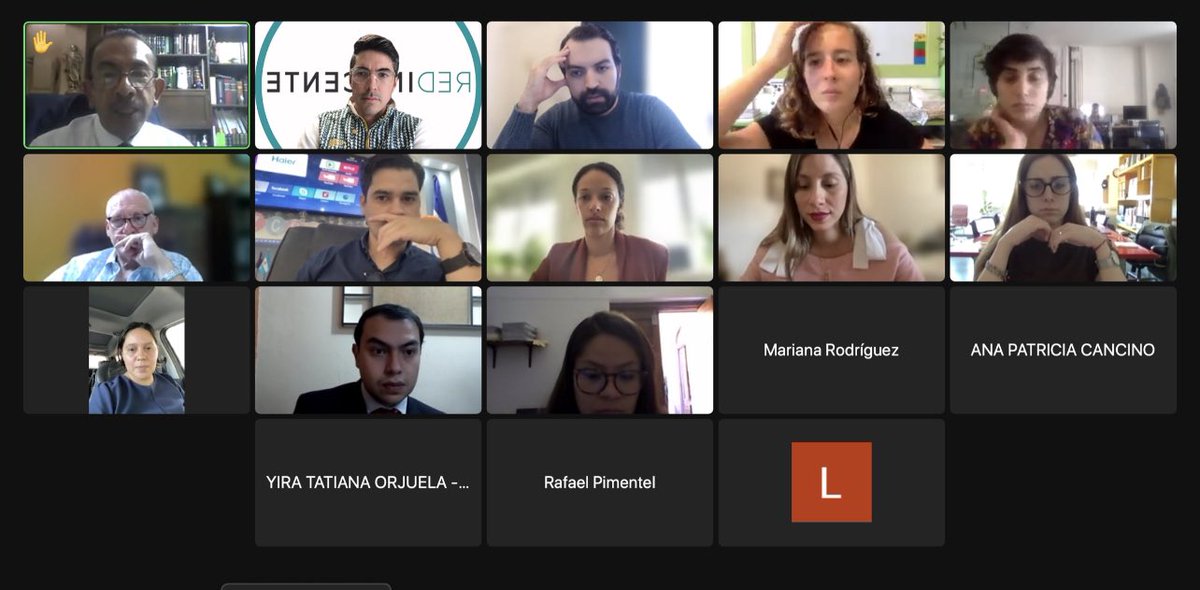 Inocente_LATAM's tweet photo. En reunión mensual de la Red a cargo de la @iberoderechotrc #X0NRA2 https://t.co/nlpDUBM7Ew