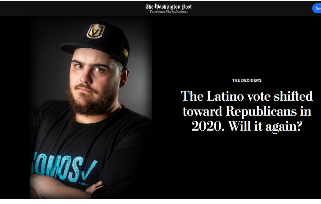 The Washington Post - In 2020, Democrats saw their traditionally hefty margins among Latino voters sag nationally. Will it again? #USA #elections