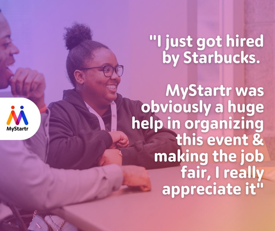 Here's Alyssa! She was an attendee at our MyStartr Activate Interview Fair and got an on the spot job offer! We're glad to get such great reviews from our young participants and see them landing good jobs. #MyStartrActivate #Careers #jobs #Canada #jobfair