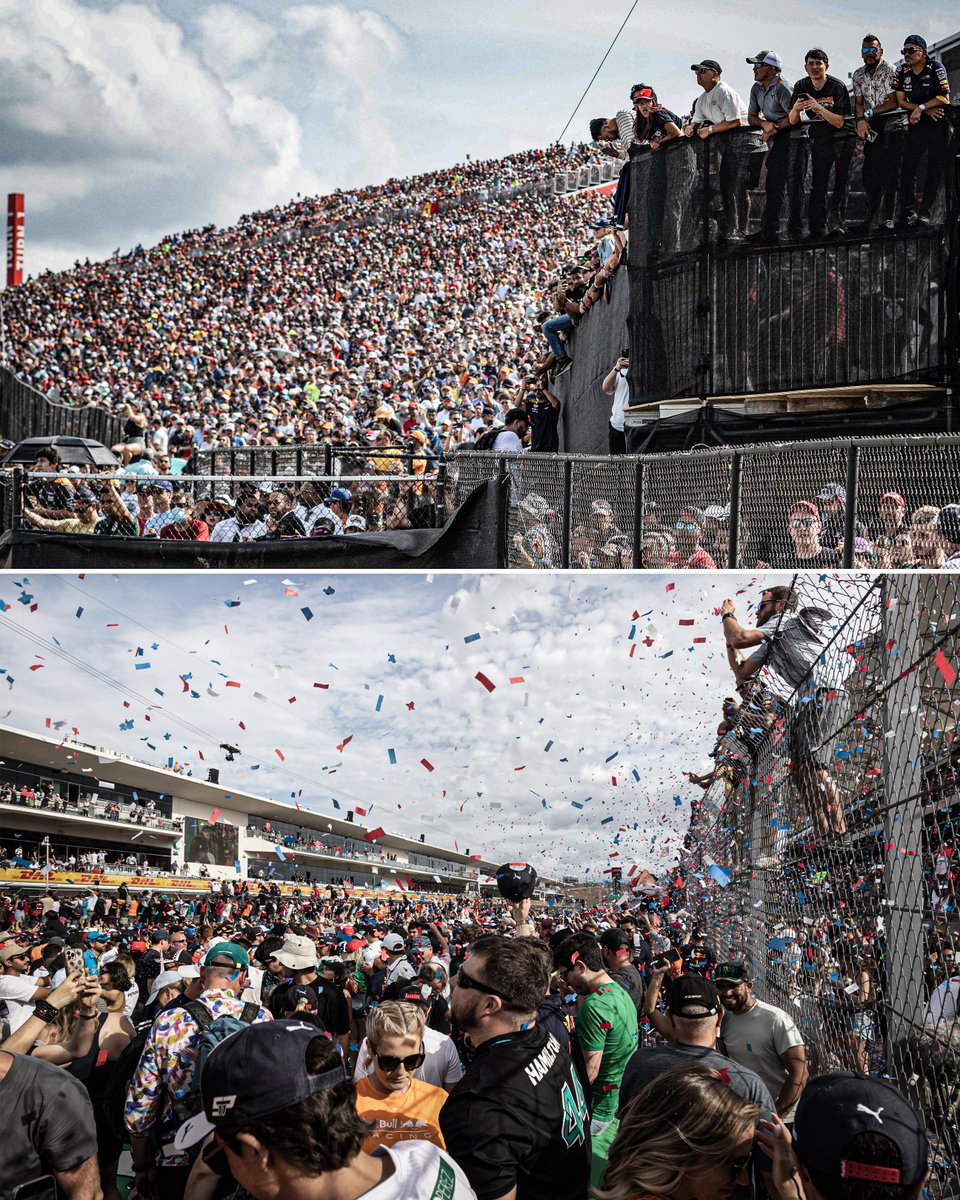 The United States Grand Prix was the MOST ATTENDED race of the season 🇺🇸

440,000 fans descended on Austin over the weekend 👏