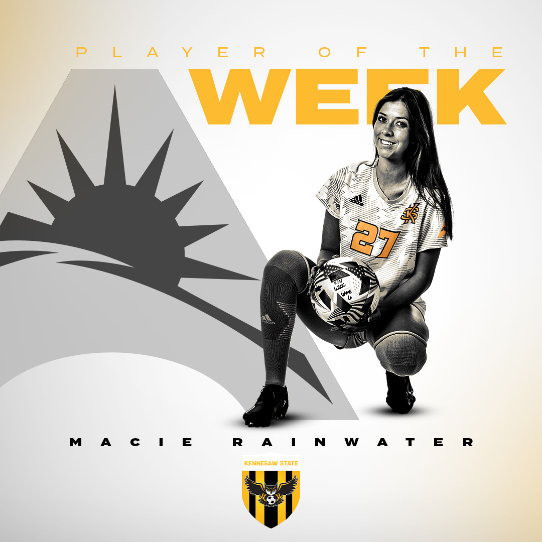 KSUOwlsWSOC's tweet photo. Macie makes it two straight weeks an Owl wins ASUN Player of the Week!!
#Relentle22 | #OneKS π¦β½οΈ https://t.co/XZfeiCY1O9