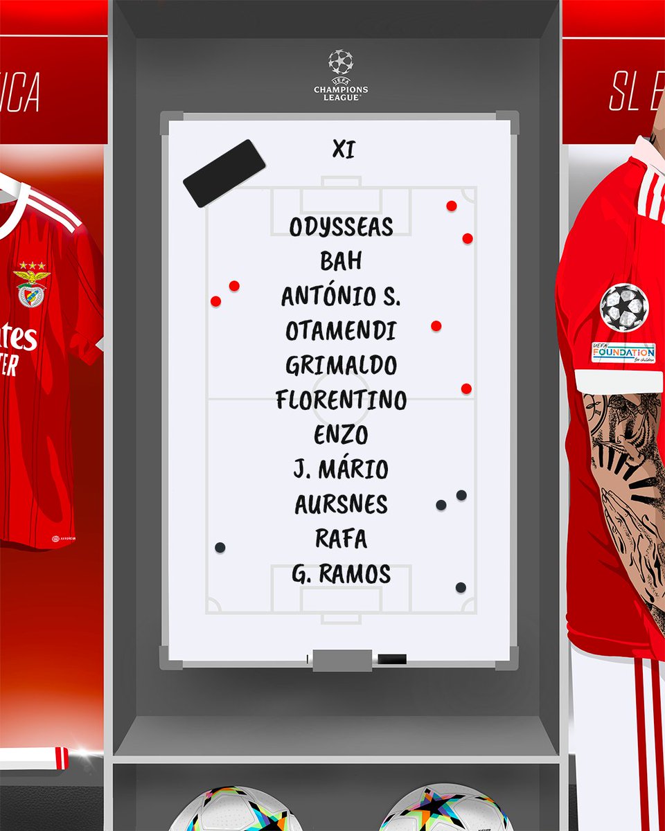 SLBenfica's tweet photo. 🚨 JÁ HÁ ONZE! 🚨 

#SLBJUV #UCL #EuAmoOBenfica https://t.co/cq9qPpR4et