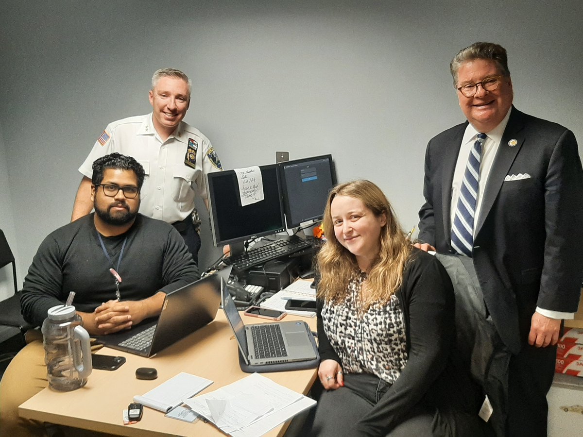 I visited the <a href="/OssiningPolice/">Ossining NY Police</a> &amp; met with @OssiningPDChief Kevin Sylvester. He gave a tour &amp; connected me with the Mobile Crisis Response Team (MCRT), peer specialist Armand Urbina &amp; clinician Nicole Meeker. Thank you for all your service &amp; for protecting our community. #safety