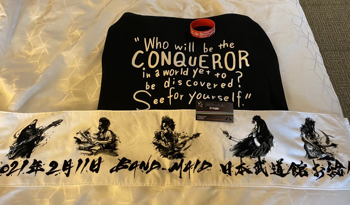 spionchen's tweet photo. Prepped and ready for BAND-MAID’s okyuuji at The Fillmore tonight! 🤘🏻🕊️✨🇺🇸 (more pics later!) #bandmaid #bmustour #wdbm #conqueror #UnseenWorld #Unleash #influencer @bandmaid @raen425 https://t.co/gJzdzaL2F1