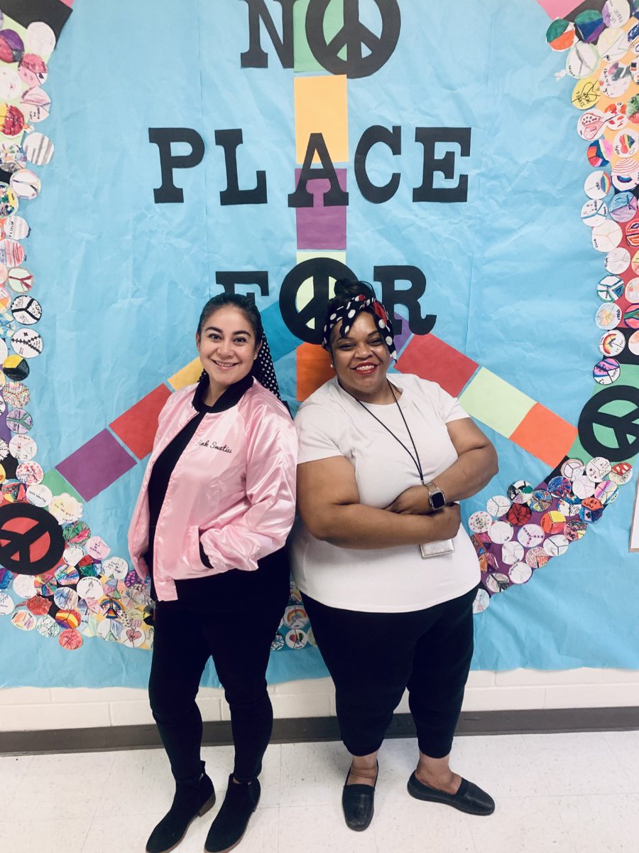RodriguezElem's tweet photo. Our theme for today is, "Dress in 1950's style" since we are celebrating the 50th day of school! 5⃣0⃣ https://t.co/P12wCJXhdI