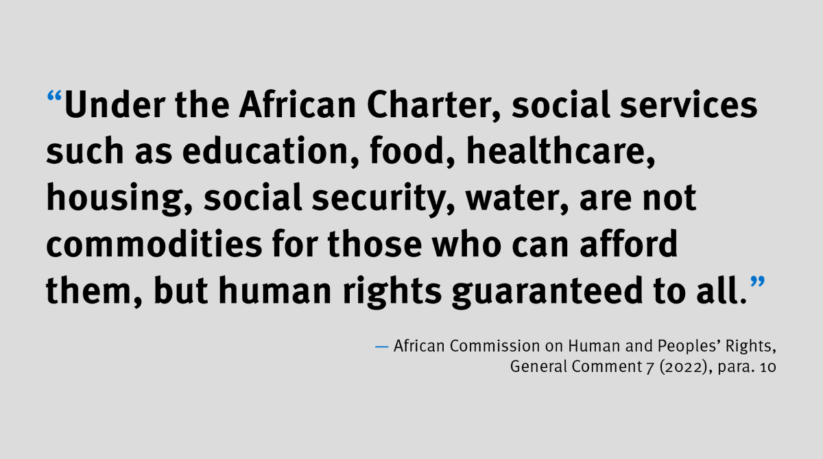 LenaSimet's tweet photo. We @hrw welcome and 👏 the publication of the @achpr_cadhp landmark General Comment detailing States’ obligations w regard to public services, which are critical to address the climate, health, food, and inequality crises.
👉https://t.co/GaYQQY8Am0 https://t.co/55dpjndjZ8