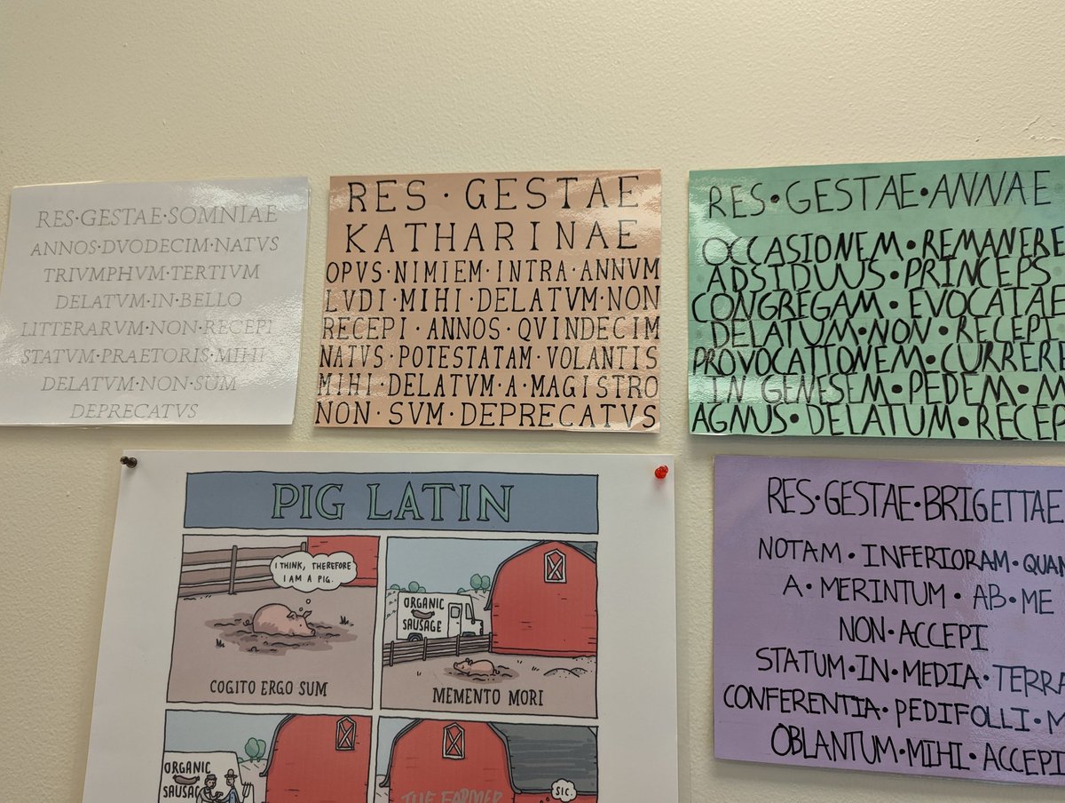 LT_Latin's tweet photo. Completed Res Gestae projects. Nice work @LTHS_D204 #Latin students! https://t.co/iLlINc2w9H