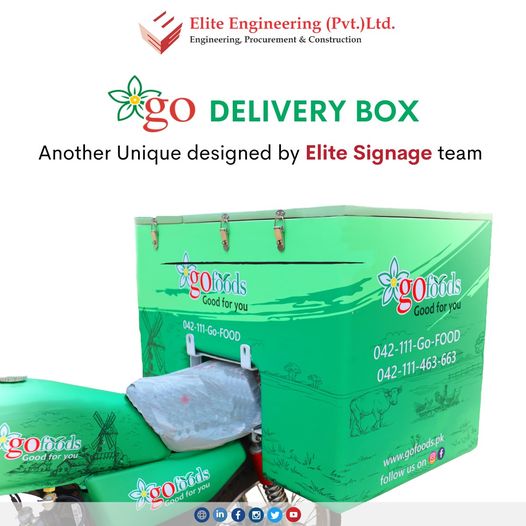 EliteEngineer13's tweet image. Elite Signage team designed Unique GO Delivery Box with providing complete in-house services including Product Design, Woodwork, Fiberglass, Mechanical, Printing &amp;amp; Pasting teams and a 4D marketing space. 

#3ddesigns #acrylicsignages  #eliteengineering