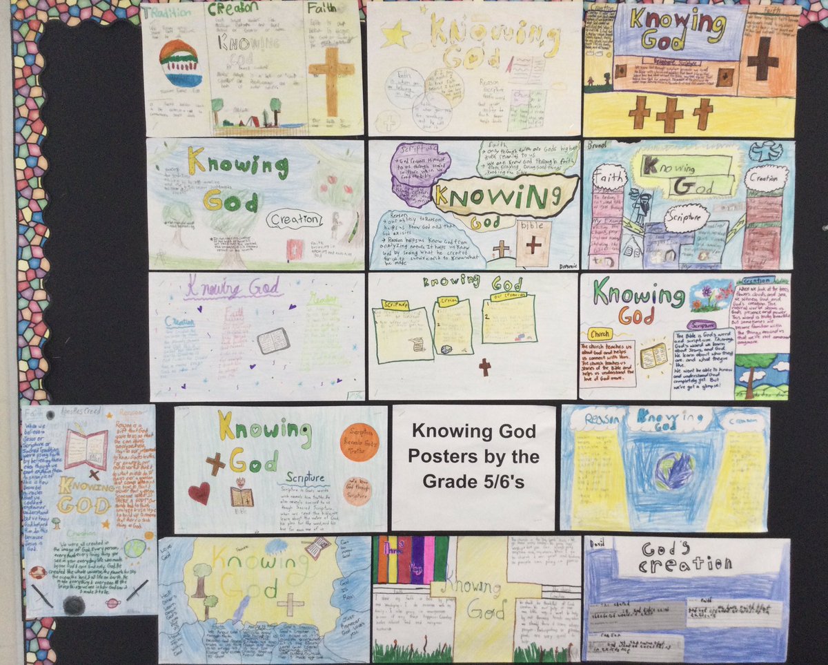 Hilton_MRK's tweet photo. The Grade 5/6’s did an outstanding job on their artwork and personal connections of how we grow to know God. @MIBech1 @saintmarklondon @LDCSB https://t.co/2lIzmegPI2