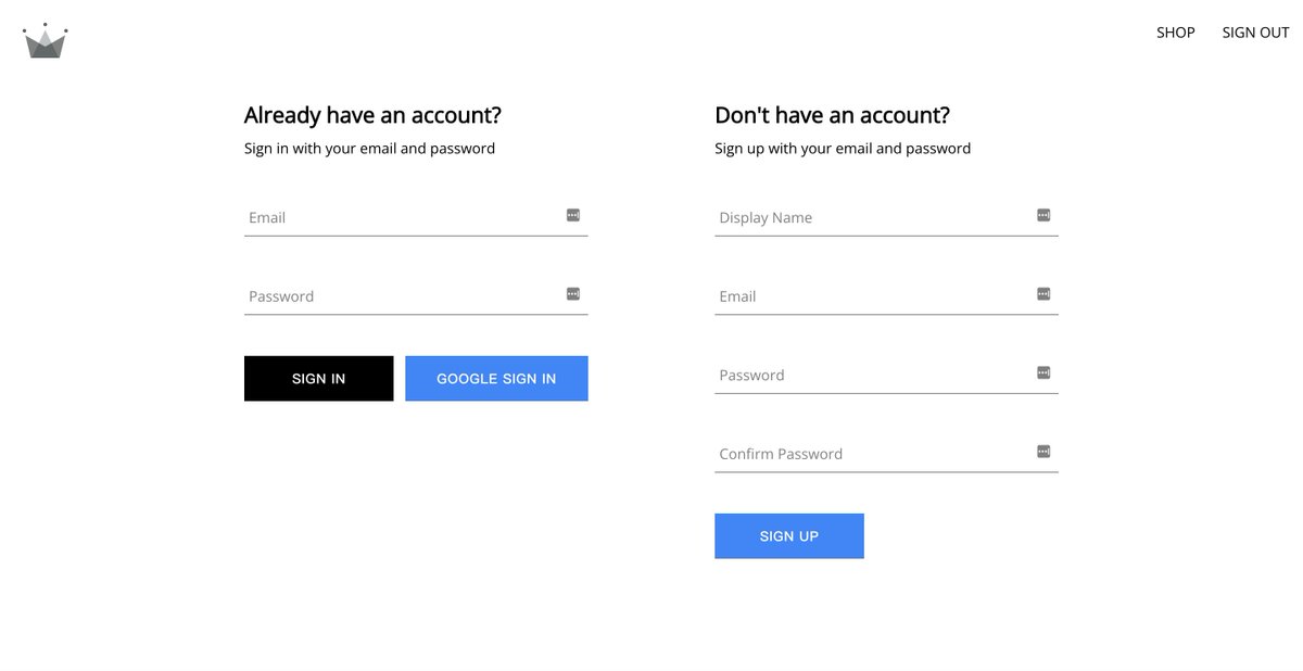 LukeLaiDev's tweet photo. Day 83 of #100DaysOfCode I am building a e-commerce application with React. Today, I set up the authentication page with firebase authentication and firestore database. https://t.co/DpEVmwaYg8