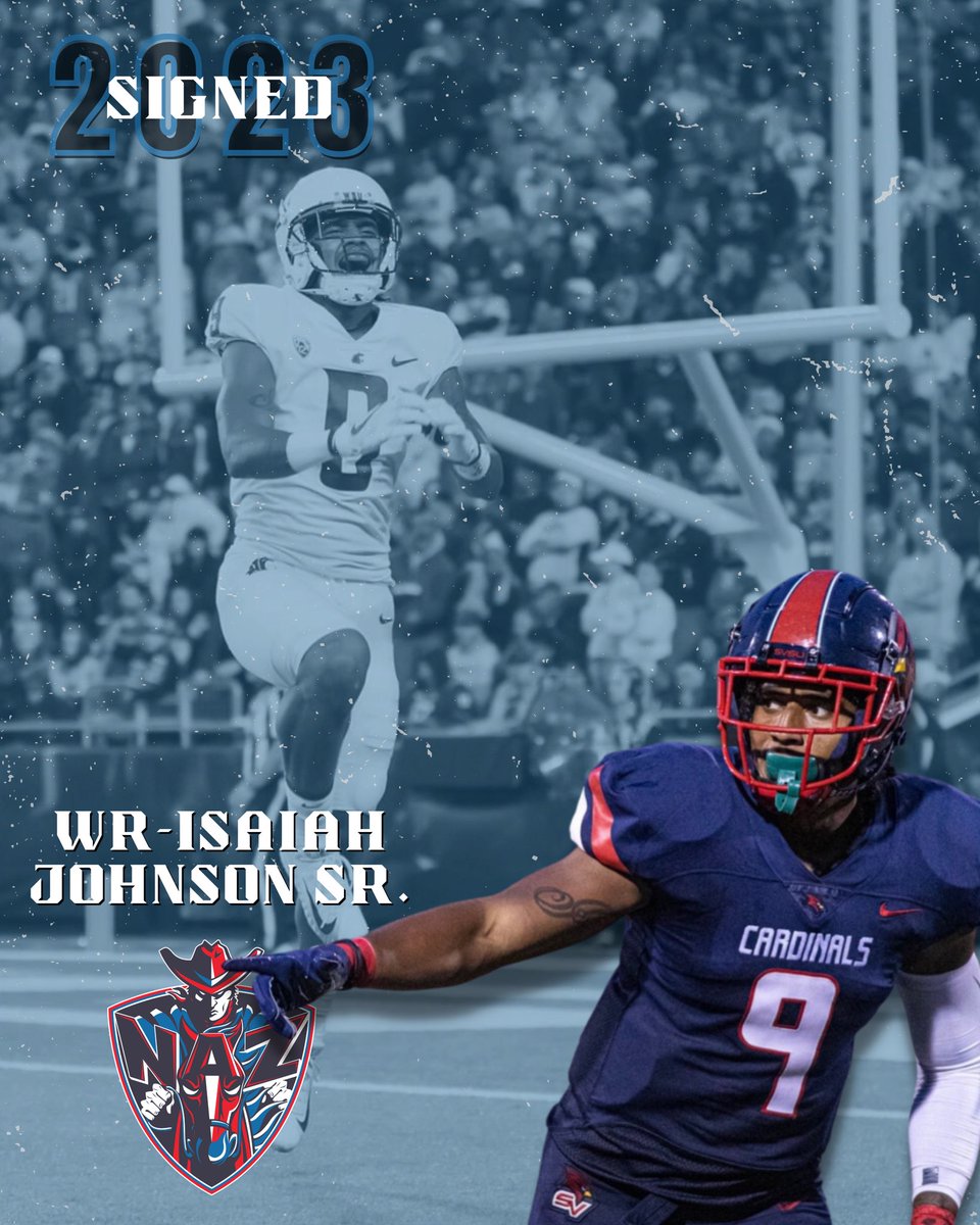 Welcome WR @ijohnsonmack9 to the Wranglers squad 🔥👀 Read below⬇️ nazwranglers.com/news/2022/10/2… Season tickets are on sale NOW! Call 928-379-5581 or email tuckerwelch@nazwranglers.com @IndoorFL @FindlayCenter