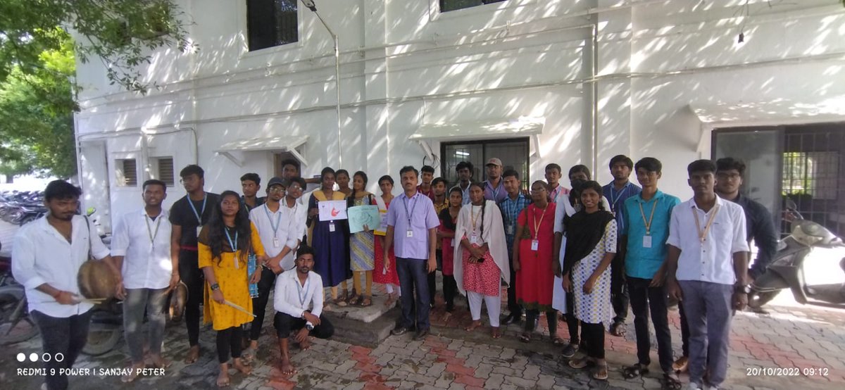 Nss_Stcas106_Ch's tweet photo. NSS volunteers of St. Thomas College of Arts and Science, Koyambedu conducted Drugs free Tamilnadu Awareness Programme within campus on 20th Oct. 2022. @_NSSIndia @YASMinistry @NSSChennai @Nss_Stcas107_Ch https://t.co/N5ntyIRvmK