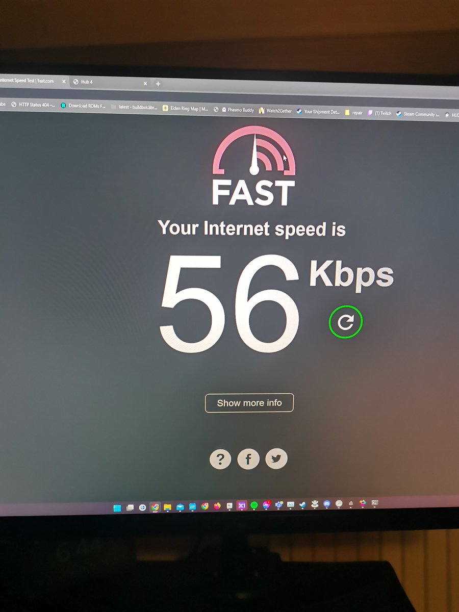 Sectimus's tweet photo. @virginmedia I pay for the fastest gigabit package you have, I work from home as a software dev and you leave me on *literal* dial up speed hours after you "improve" my services?? https://t.co/vjIDJAZmGl