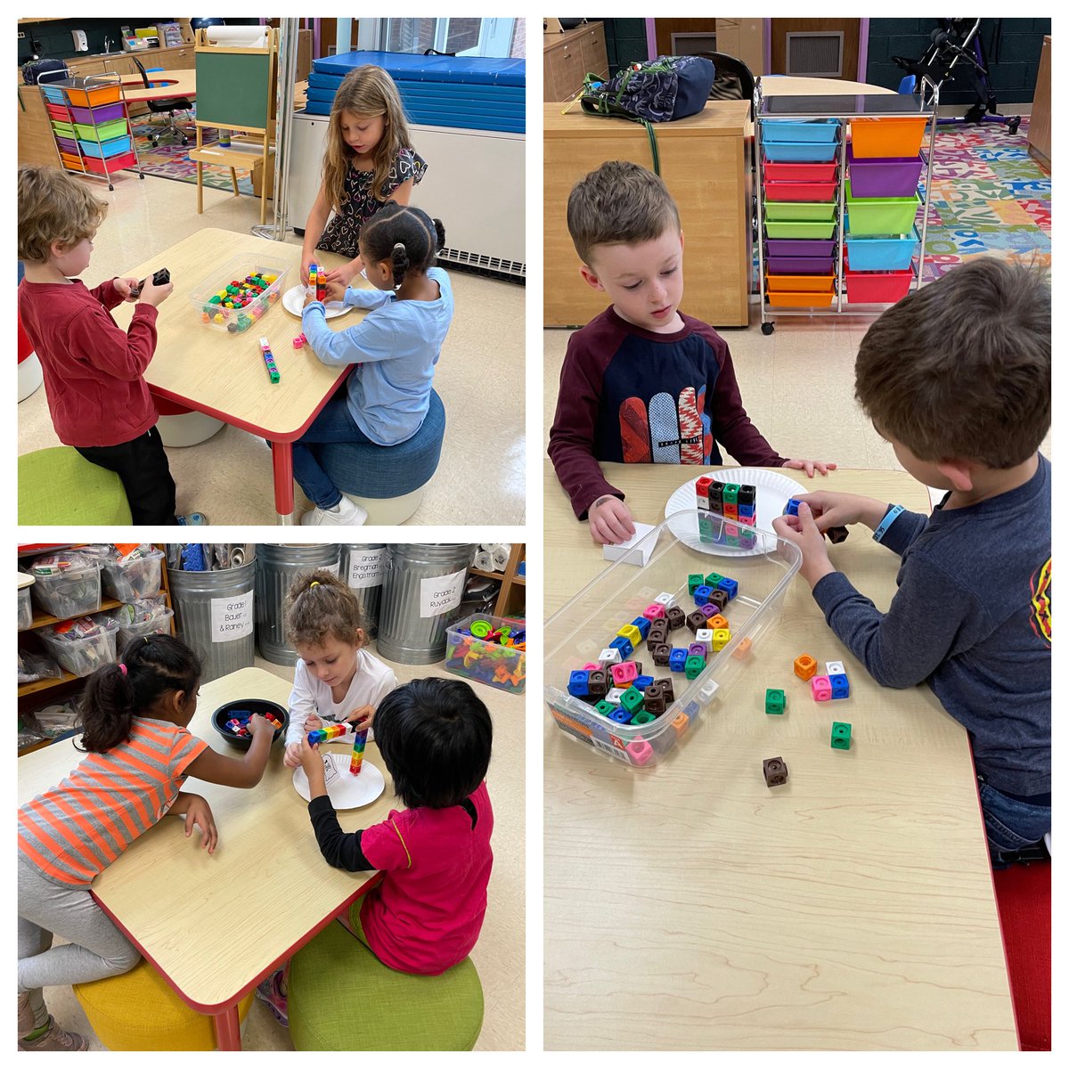 MrsShapiroK15's tweet photo. Halloween STEAM activity! Today we read Ten Timid Ghosts and collaborated with a team to construct a haunted house that could stand up on its own and fit our ghost inside! @BetsyRossMahwah https://t.co/k949d7eI0N