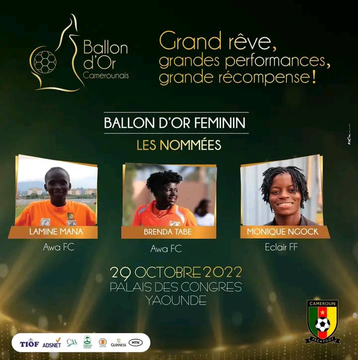 ClassPro_237's tweet photo. THREAD
Très honorée d’être nommée parmi les étoiles du pays.
Merci à la @FecafootOfficie, l’un des plus prestigieux awards du Cameroun qui récompense les talents dans diverses catégories. Ça rend fière, ça motive. 👇🏿
@GSuper_League
#BallonDorCamerounais
#LaSueurEpargneLeSang https://t.co/RcJuLdidnE