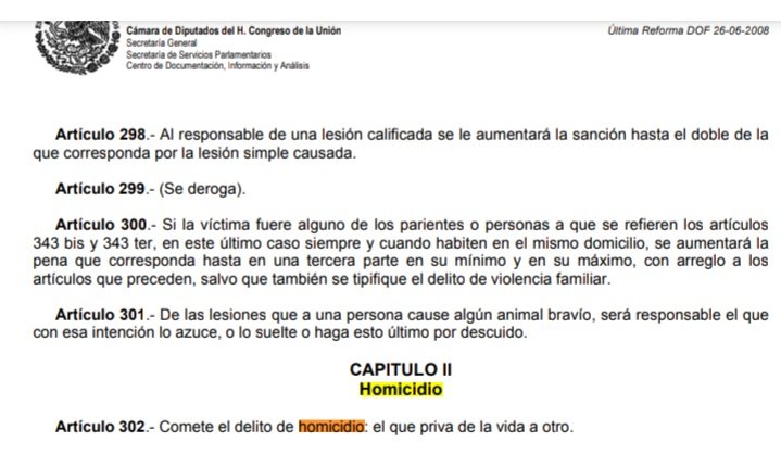 Ariadna_000's tweet photo. @GatitaGolosa777 @BCF951 @drluchito_20 @lorena5sur Código Penal Federal Mexicano.

Dicho Código aplica para los delitos de orden federal y describe las sanciones para cada delito.

Un aborto es privar de la vida a un descendiente consanguíneo.

El aborto se encuentra en el código como delito. https://t.co/XZpQlUQBWR
