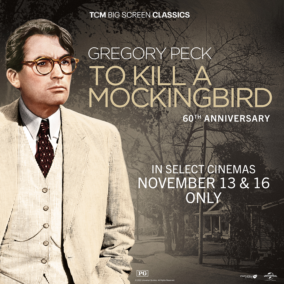 ❓DID YOU KNOW❓After being offered the role of Atticus Finch, Gregory Peck read To Kill a Mockingbird in one sitting & immediately called the director to say he would gladly play the role. Witness Peck's performance in theaters nationwide Nov 13 & 16. hubs.ly/Q01pnFXS0