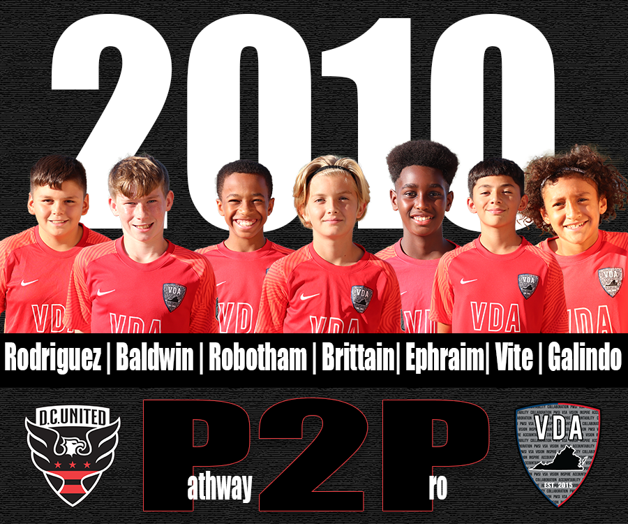 vdasoccer's tweet photo. Congratulations to the #VDABoysECNL 2️⃣0️⃣1️⃣0️⃣ &amp; 2️⃣0️⃣0️⃣9️⃣ Boys invited to participate in the @dcunitedacdemy P2P Program tonight❗️
#LetsGoVDA #VDABoys #Pathway2Pro https://t.co/yfloS4YIAb