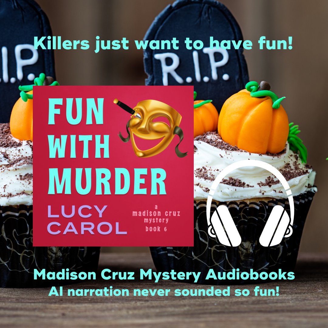 Google Play  kobo.com/us/en/audioboo…
Kobo  play.google.com/store/audioboo…
Download Fun with Murder, the newest in the Madison Cruz Mystery series! $4.99 on Google Play or Kobo! ❤️ 🎧 📚 = Love audiobooks! #mystery #cozymystery #audiobooks