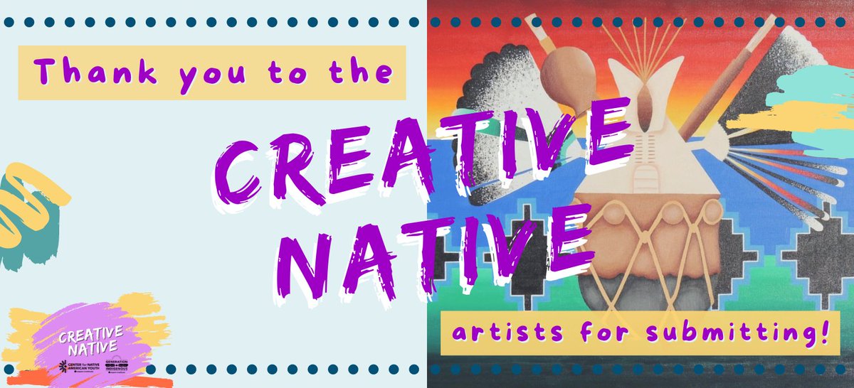 Center4Native's tweet image. We'd like to thank all the incredibly talented Creative Native artists for their submissions and for sharing their beautiful artwork. We can't wait to get the gallery up on our website!

#CNAY #CreativeNative