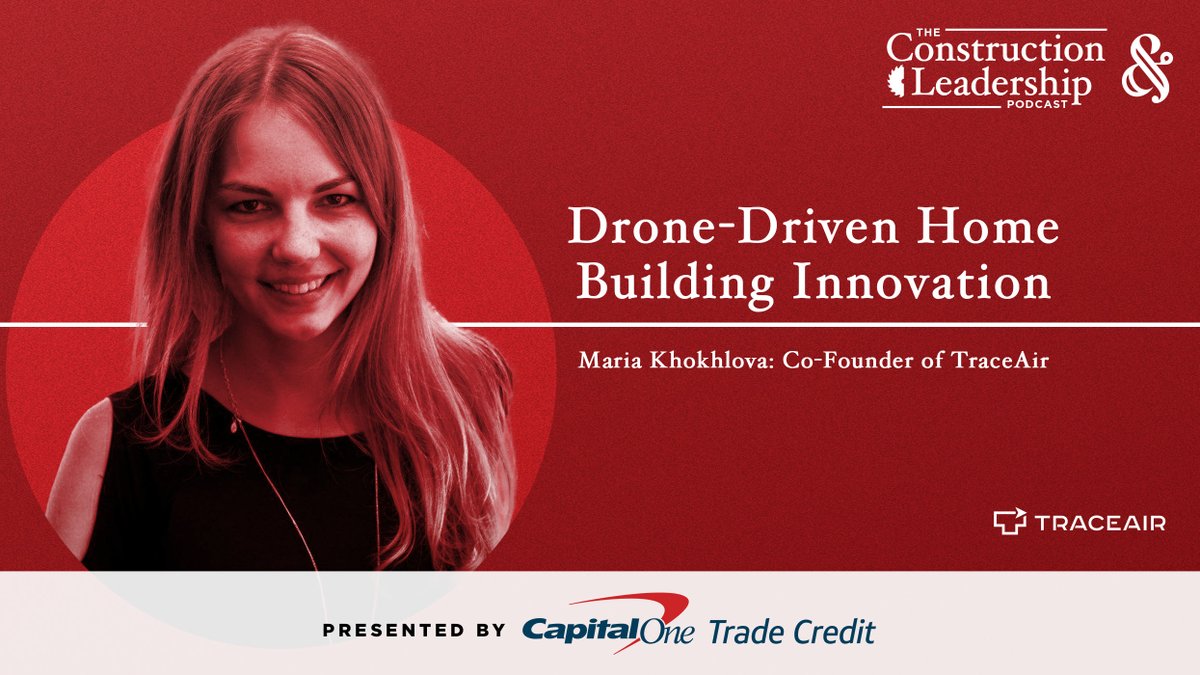 On The Construction Leadership Podcast, I am joined by Co-Founder and Chief Product Officer of @traceairnet Maria Khokhlova.

#Sales #Lumber #Podcast #LBM #Construction #Leadership #Drones #Innovation #HomeBuilder #Analytics #Project #Physics

podcasts.apple.com/us/podcast/the…