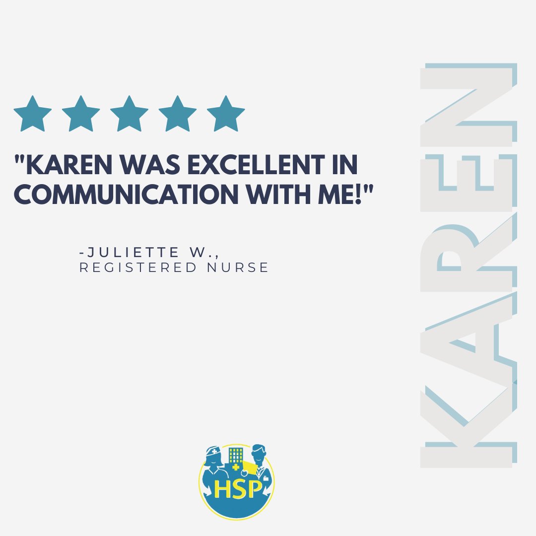 Take a look at Karen’s latest 5-star review! Our recruiters are easy to talk to and will help you find a position you are interested in! #reviews #clientreviews #feedback #employeeappreciation #fivestars #fivestarreviews #greatfeedback #greatrecruiters #customercommunication