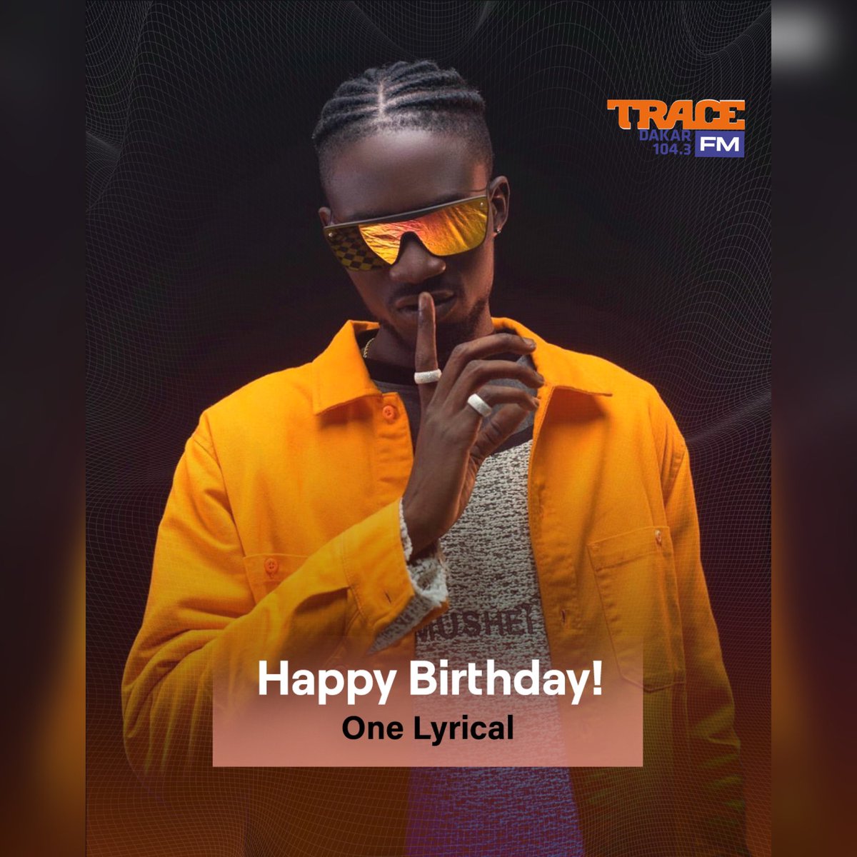 TraceSenegal's tweet photo. #TraceFmSénégal 🇸🇳souhaite un heureux anniversaire à @onelyrical_sn , l’homme aux multiples talents et à la voix subliminale.
N’oubliez pas guys, son album#Lunedemiel est dans les bacs et disponible sur #TraceFmSénégal 104.3. 🔥✨
#Premiersurleshits #OneLyrical
#Birthday #Trace https://t.co/zdU1DR01qA