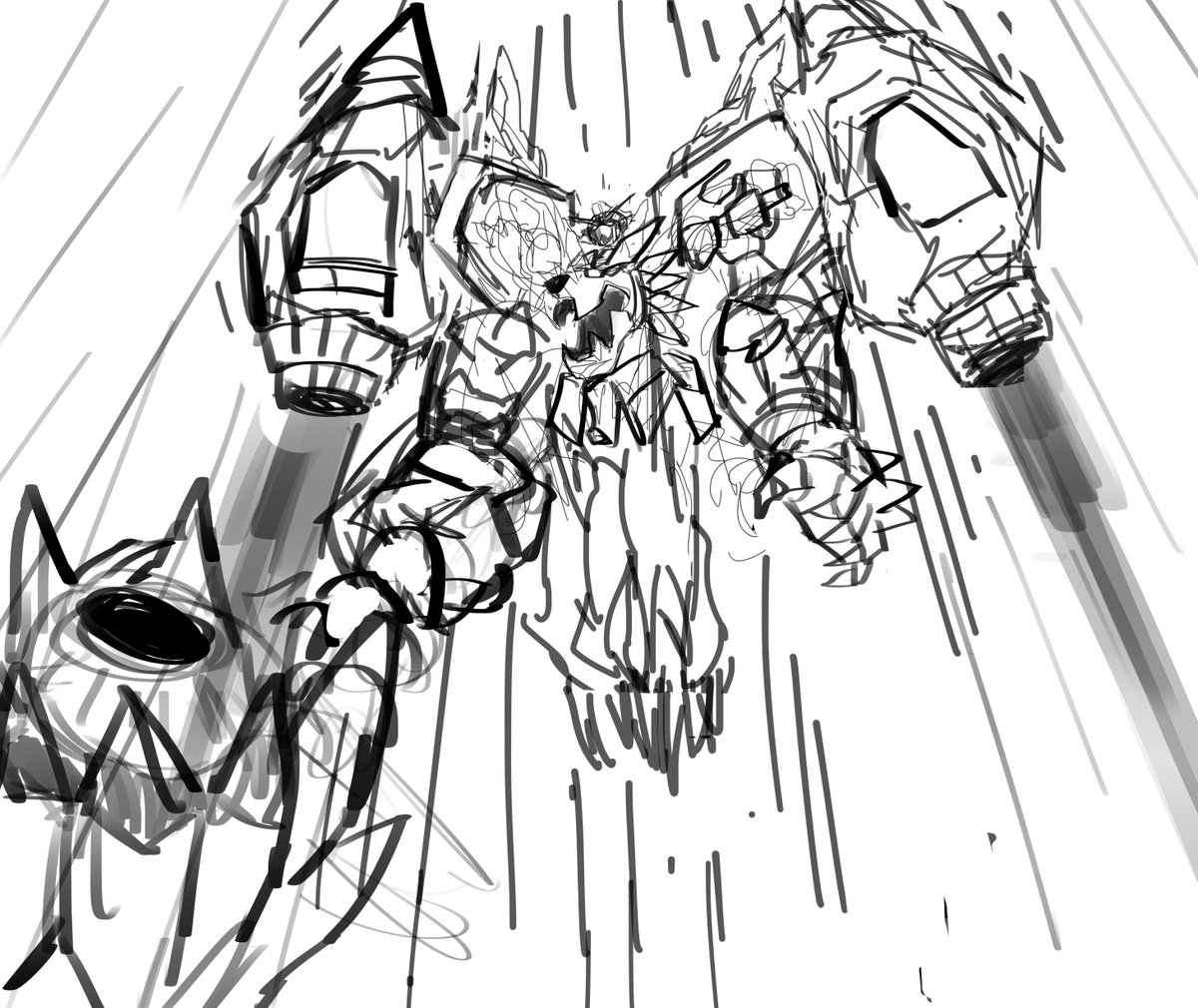 絵を描く前の筆慣らしに描いた。 