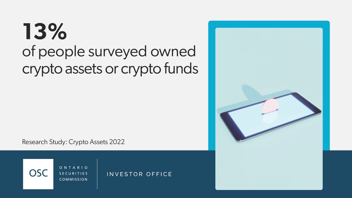 smarter_money's tweet photo. A recent OSC study looking at what Canadians know about #crypto investments found that crypto investors were more likely to have:

•higher financial literacy 
•more comfort with risk
•been influenced by crypto advertising

https://t.co/R6l2I6D5FU

#CryptoStudy https://t.co/uIsI16Siq8