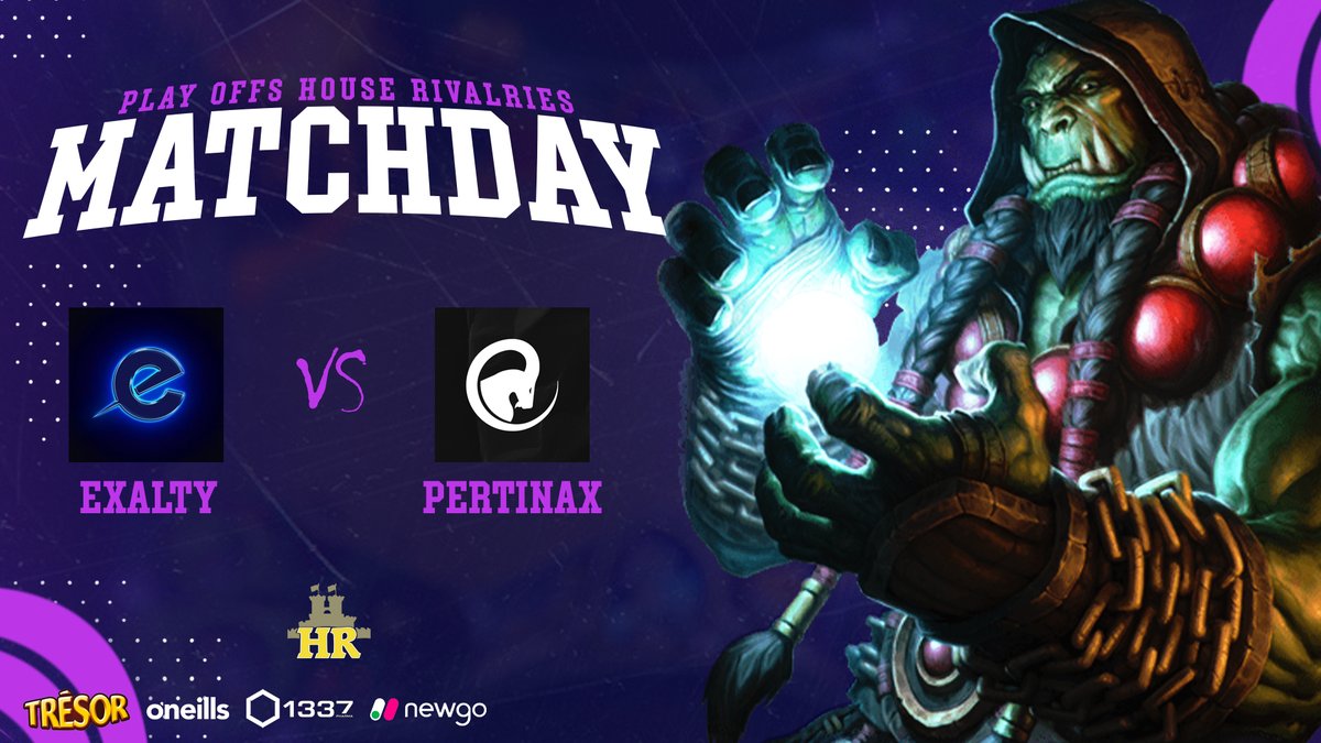 Exalty_FR's tweet image. Les playoffs des #HouseRivalries commencent !

Notre adversaire pour les quarts de finale est @pertinaxesports ! 🔥

Nos joueurs vont avoir besoin de vos encouragements 🙌

twitch.tv/stratosphereev… 📺

#GetExalted 💙💜