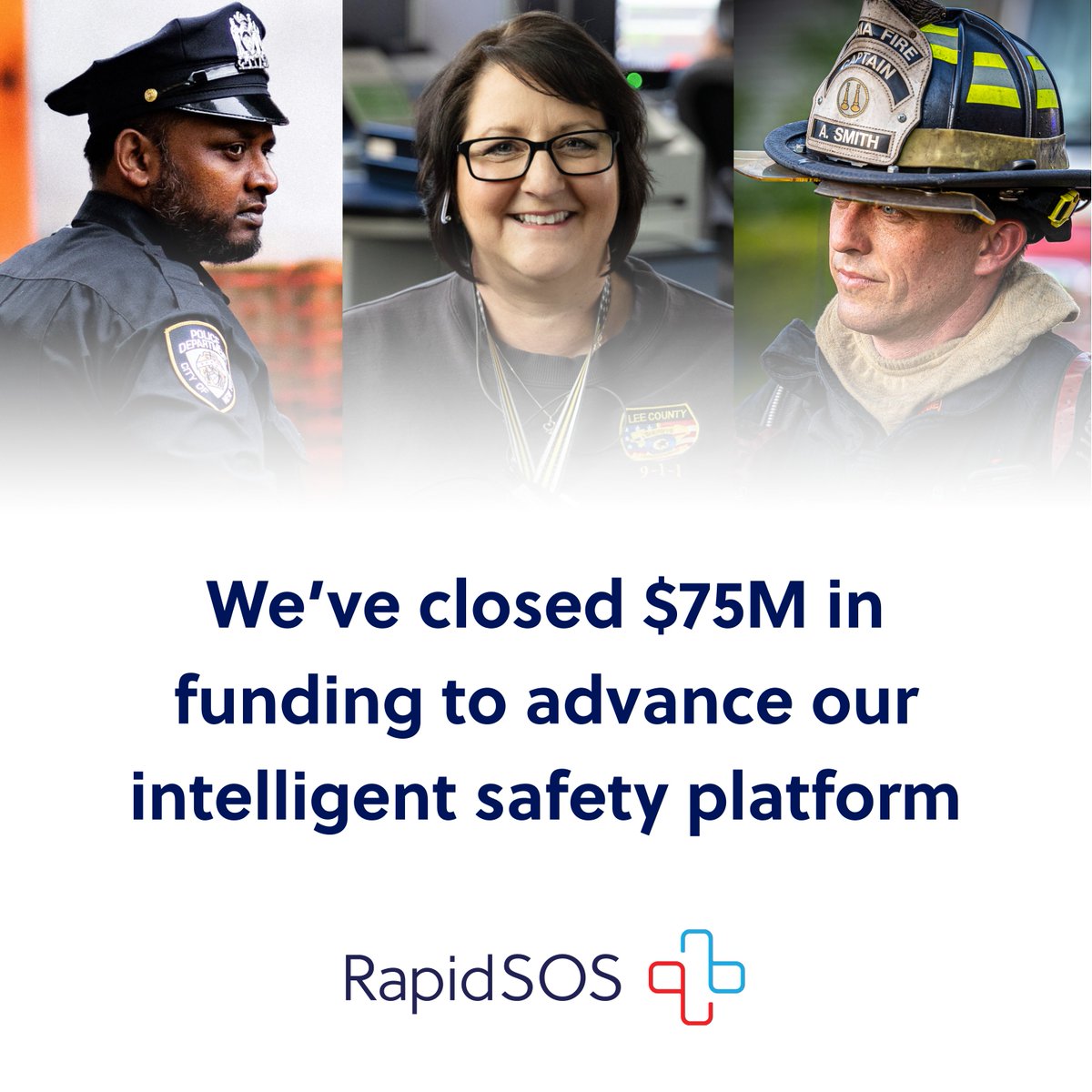 RapidSOS's tweet photo. We’ve closed $75M in funding, bringing @RapidSOS's total to $250M, to advance our partnership with 90+ tech companies and 15,000+ #FirstResponders agencies to transform #safety, #security &amp; #emergencyresponse

https://t.co/EADsEUeM34 
#seriesc #techforgood #publicsafety #TechNews https://t.co/IXbGbYA7Bd