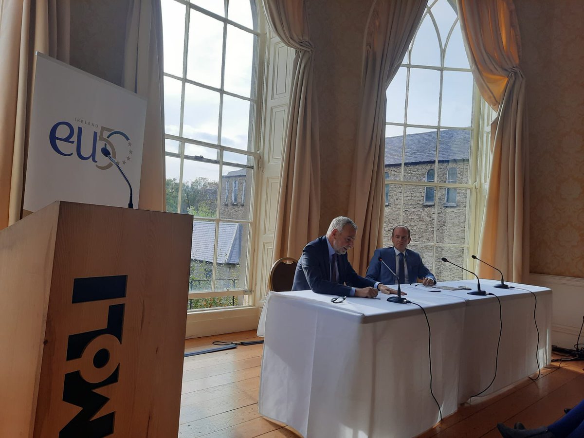 SanninoEU's tweet photo. Thanks to Joe Hackett for giving me the opportunity to address the 🇮🇪 European Heads of Mission today. Very stimulating discussions with a great group of colleagues working with passion in a truly  European spirit. https://t.co/zh3hpVqQho