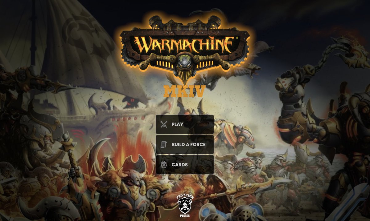 MKIV Progress and WARMACHINE app updates:

home.privateerpress.com/2022/10/25/mki…