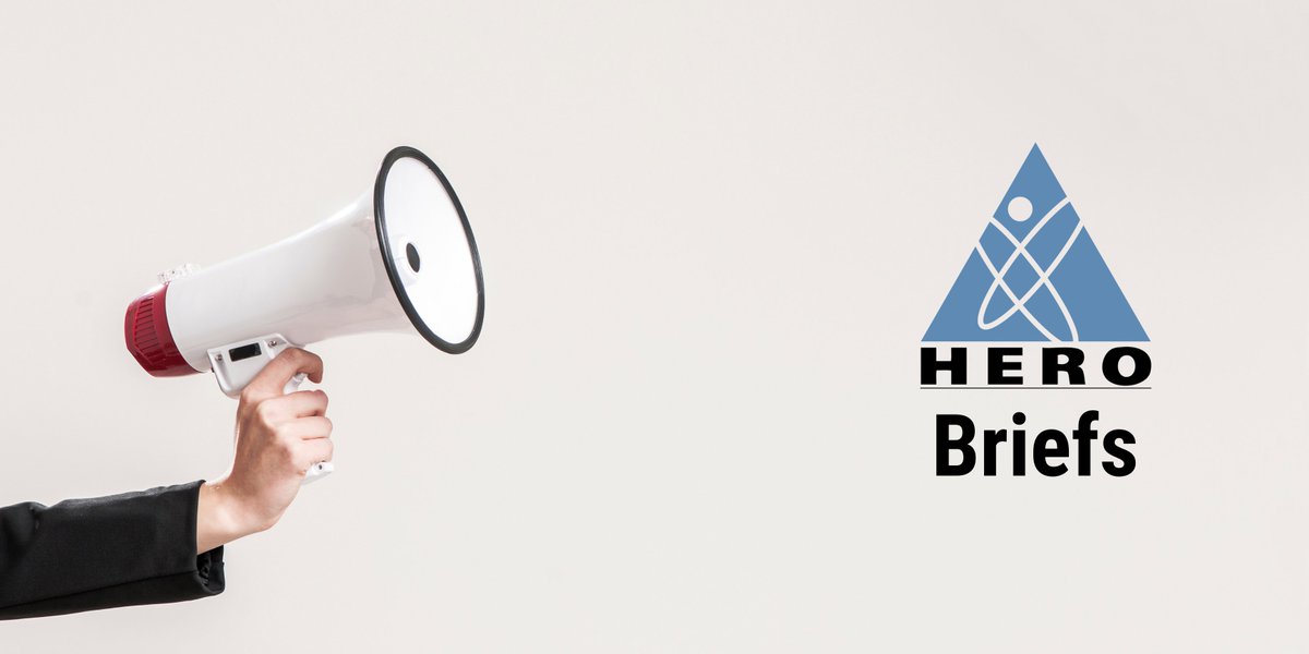 The October HERO Briefs are published! – full of news, events and updates, the Briefs are your guide to all things HERO. Read them now: hero-health.org/resources/hero…