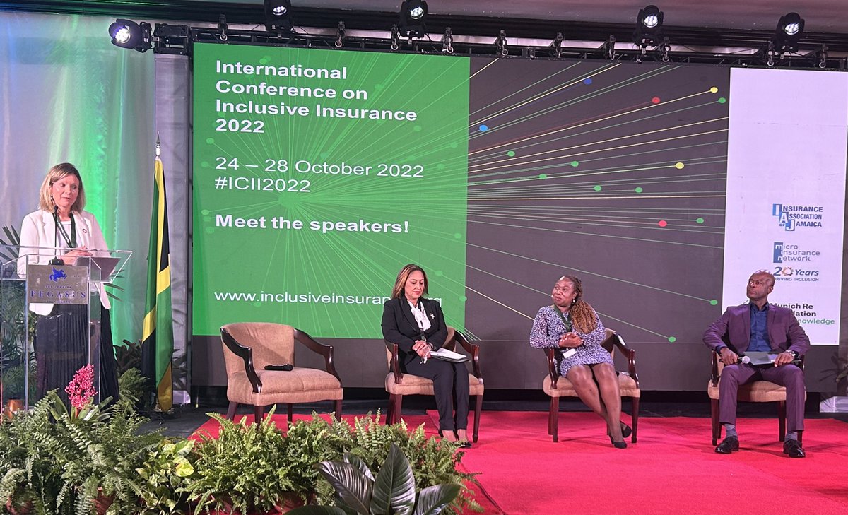NetworkFlash's tweet photo. #ICII2022 rolled on w/ the opening plenary hosted by @a2ii_org on regulatory harmonisation in the #Caribbean w/ inputs from @AFD_France on experiences in the #CIMA region. Supervisors & industry need to collaborate to push through draft #ECCU bill. @IntMicroinsConf https://t.co/4YnUoEit72