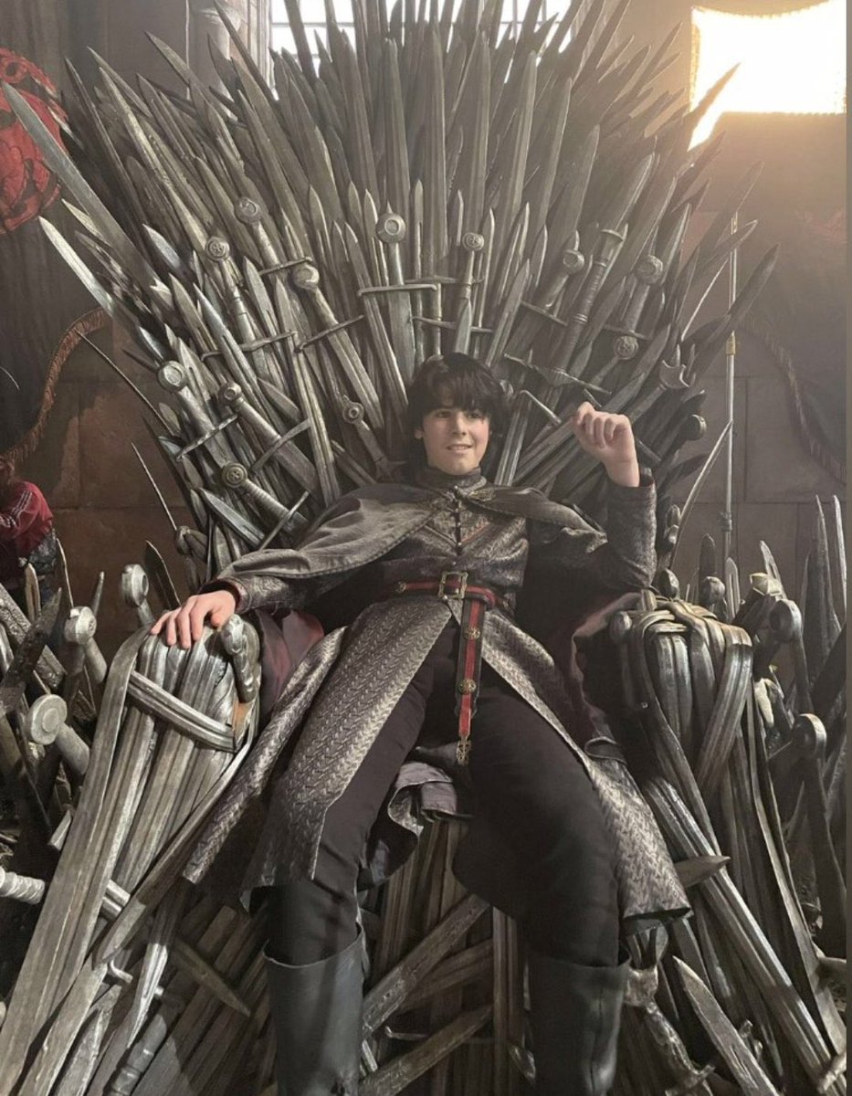 DreamofASOIAF's tweet image. Lucerys on The Iron Throne #HouseoftheDragon